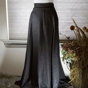 NWOT Black and multi colored ball skirt